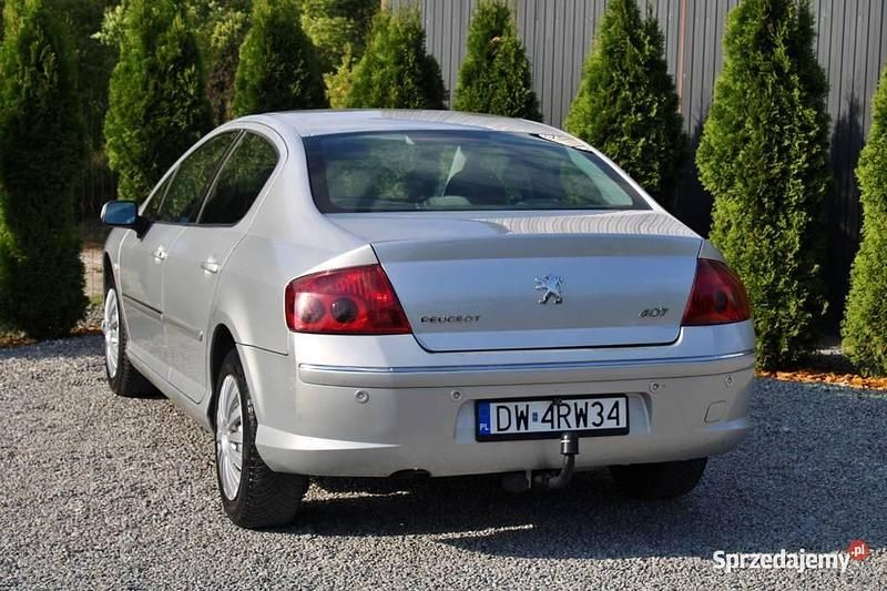 Srebrny Używany 2008 Peugeot 407 Sedan/Limuzyna | 6900 zł (Uczciwa cena) - Obraz 1/4