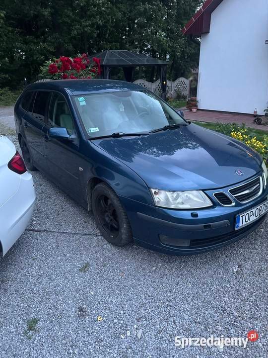 Niebieski Używany 2006 Saab 9-3 Kombi | 4500 zł - Obraz 1/4
