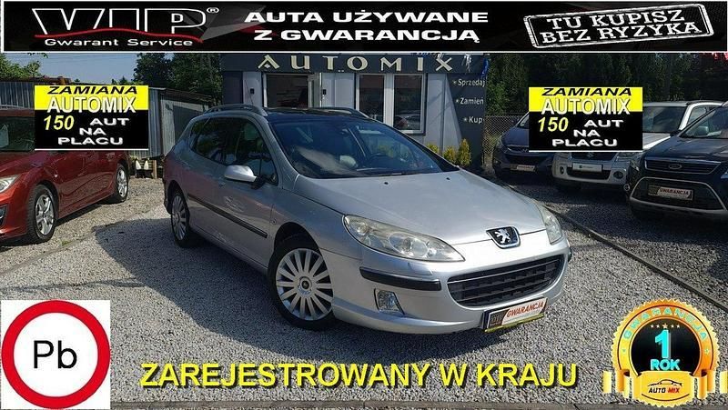 Srebrny Używany 2005 Peugeot 407 Kombi | 8700 zł - Obraz 1/3