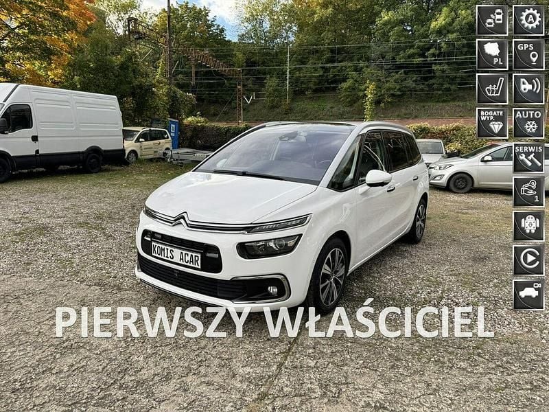 Biały Używany 2017 Citroën Grand C4 Picasso PureTech Minivan | 43 900 zł (Uczciwa cena) - Obraz 1/4