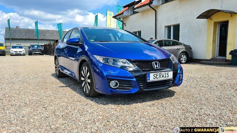Niebieski Używany 2015 Honda Civic Sport Hatchback | 39 900 zł (Uczciwa cena) - Obraz 1/4