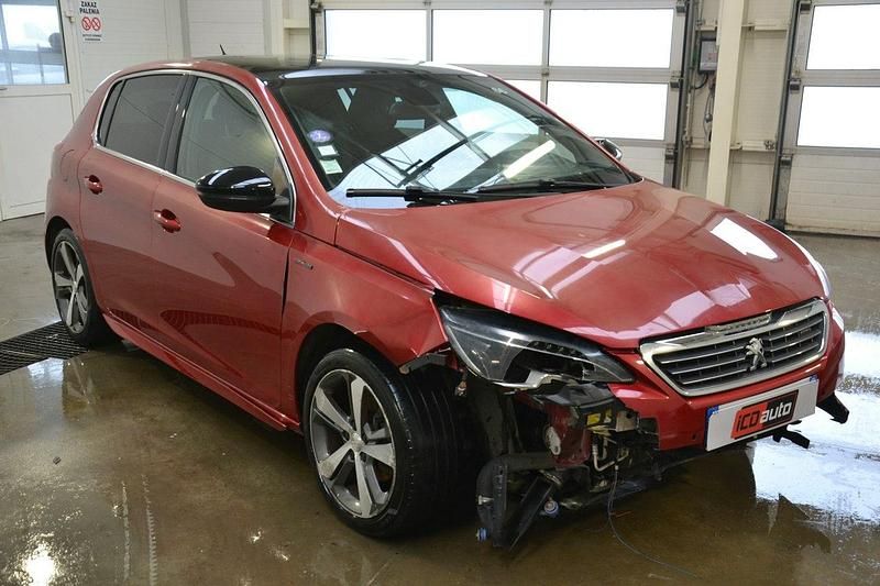 Bordowy Używany 2016 Peugeot 308 GT-line Hatchback | 14 200 zł - Obraz 1/4