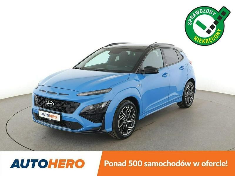 Niebieski Używany 2021 Hyundai Kona SUV | 71 300 zł (Uczciwa cena) - Obraz 1/3