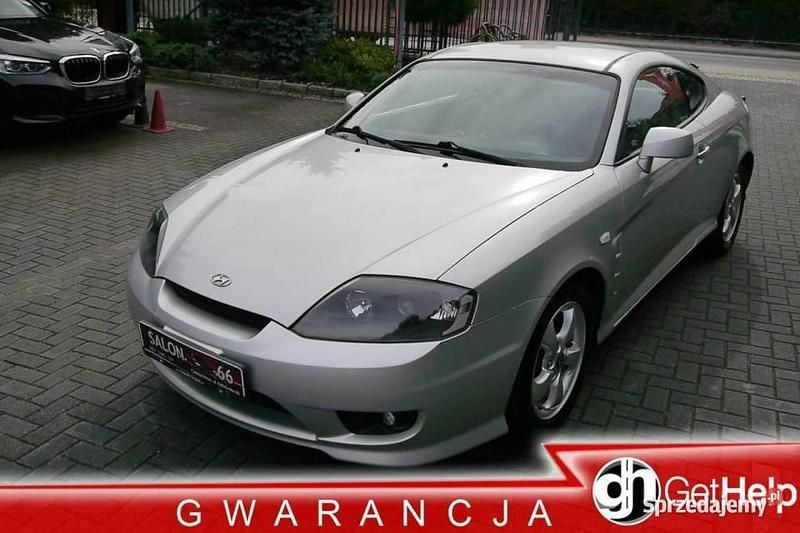 Srebrny (metalik) Używany 2006 Hyundai Coupé Coupe | 19 600 zł - Obraz 1/4