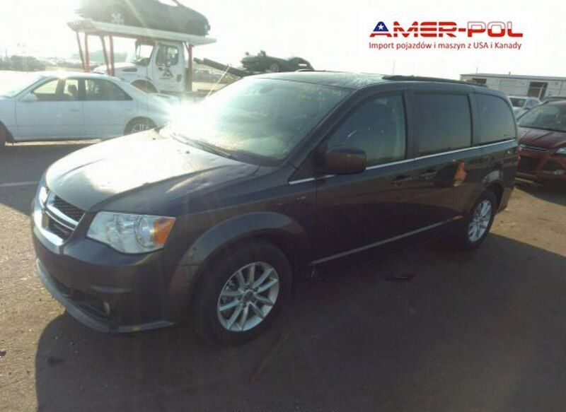 Szary Używany 2019 Dodge Grand Caravan Minivan | 79 000 zł - Obraz 1/4