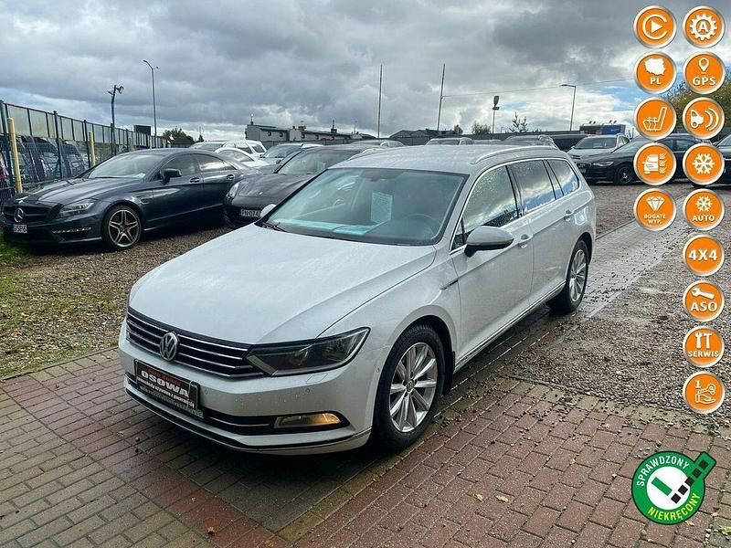 Biały Używany 2015 VW Passat R Kombi | 49 999 zł (Dość drogi) - Obraz 1/4