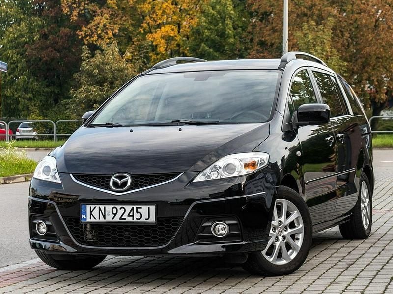 Czarny Używany 2008 Mazda 5 Minivan | 15 900 zł (Dość drogi) - Obraz 1/4