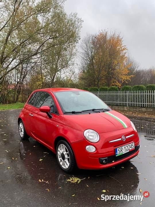 Czerwony Używany 2008 Fiat 500 | 10 500 zł (Uczciwa cena) - Obraz 1/4