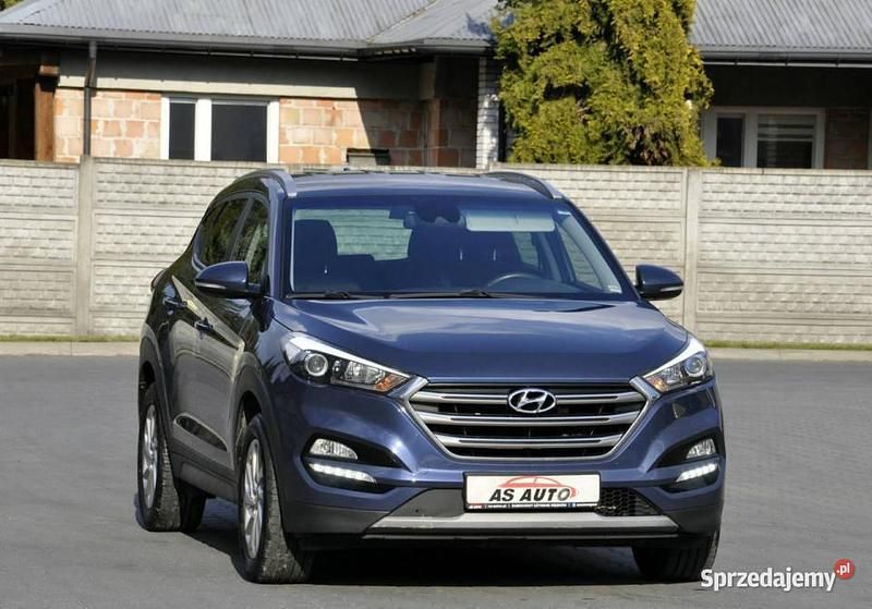 Niebieski Używany 2018 Hyundai Tucson Premium SUV | 66 900 zł (Uczciwa cena) - Obraz 1/4