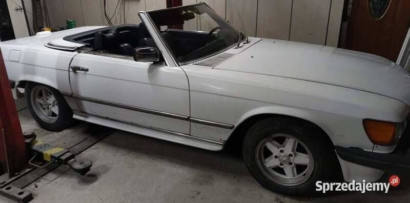 Biały Używany 1975 Mercedes SL450 AMG Kabriolet | 22 000 zł - Obraz 1/4
