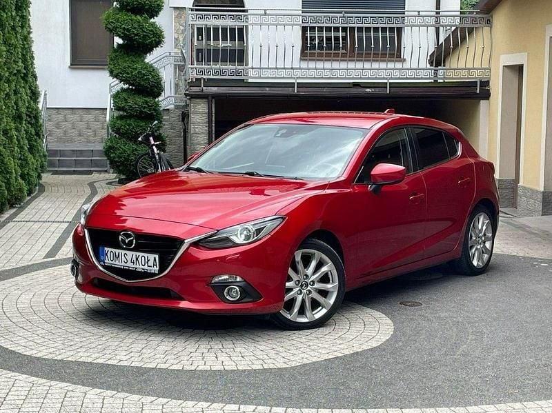 Bordowy Używany 2014 Mazda 3 Hatchback | 42 900 zł (Uczciwa cena) - Obraz 1/4