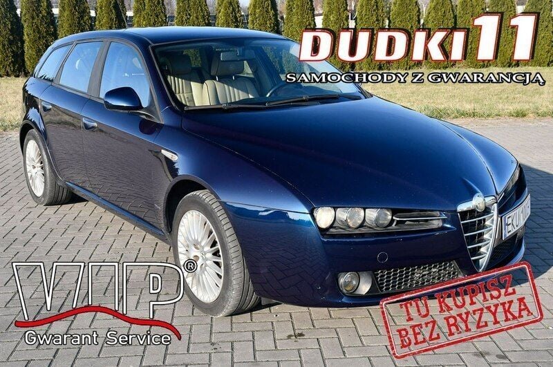 Niebieski ciemny (metalik) Używany 2008 Alfa Romeo 159 Sedan/Limuzyna | 13 900 zł - Obraz 1/4