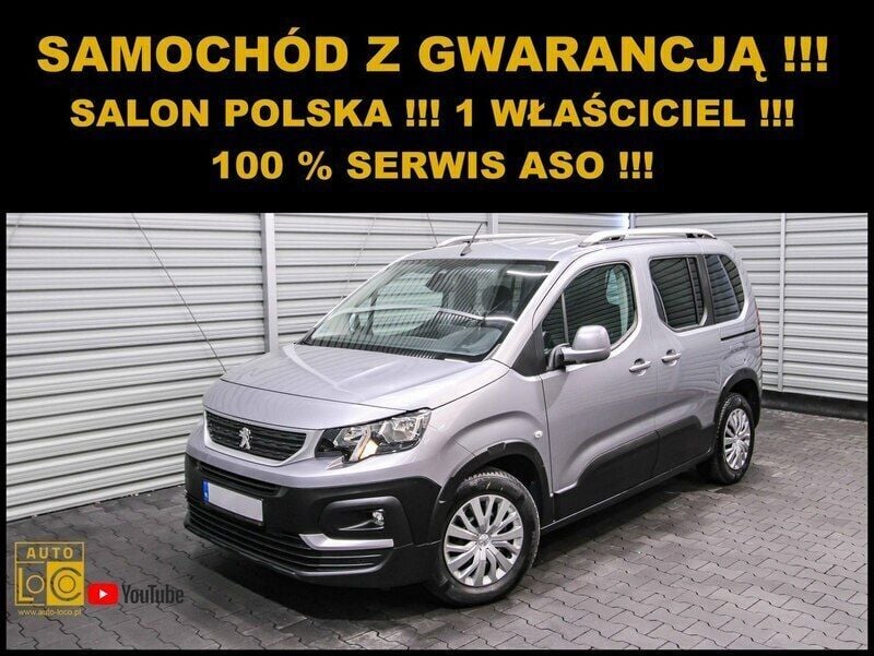 Szary (metalik) Używany 2019 Peugeot Rifter Minivan | 51 490 zł (Super Cena) - Obraz 1/4