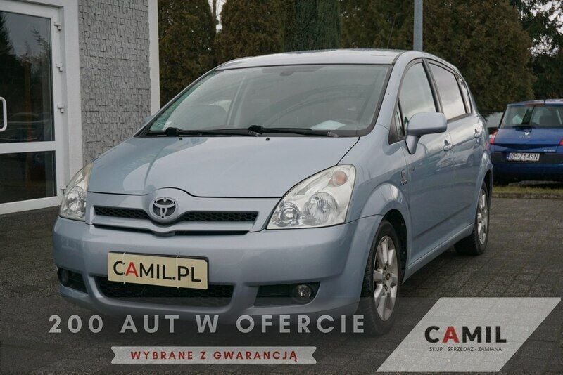 Srebrny (metalik) Używany 2007 Toyota Corolla Verso Minivan | 12 400 zł - Obraz 1/4