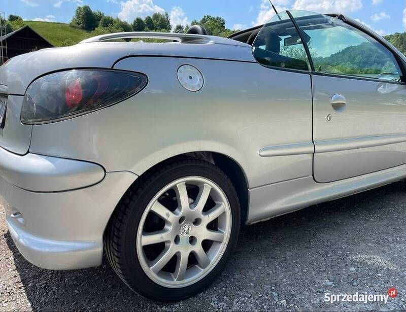 Srebrny Używany 2001 Peugeot 206 CC Kabriolet | 5500 zł (Uczciwa cena) - Obraz 1/4