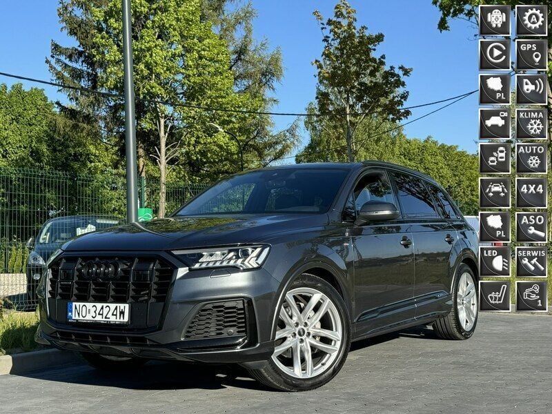 Szary (metalik) Używany 2020 Audi Q7 SUV | 178 780 zł (Dobra cena) - Obraz 1/4