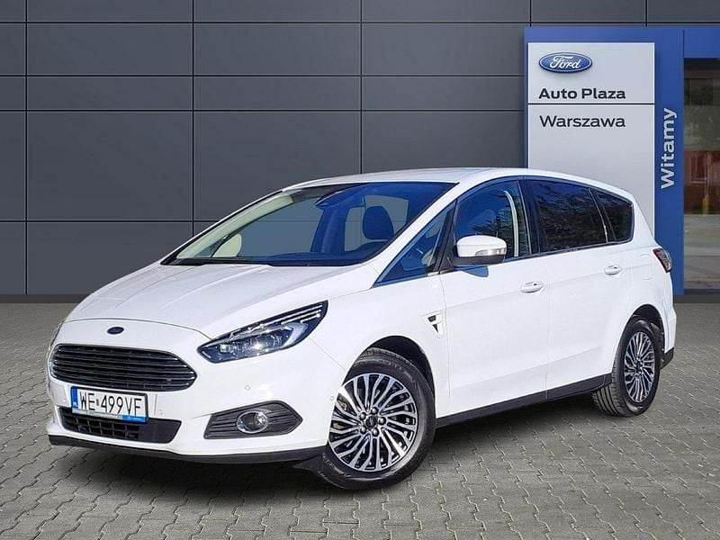 Biały Używany 2018 Ford S-MAX Titanium Minivan | 79 900 zł - Obraz 1/4