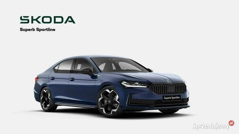 Niebieski Nowe 2026 Skoda Superb SportLine Sedan/Limuzyna | 223 200 zł (Uczciwa cena) - Obraz 1/4