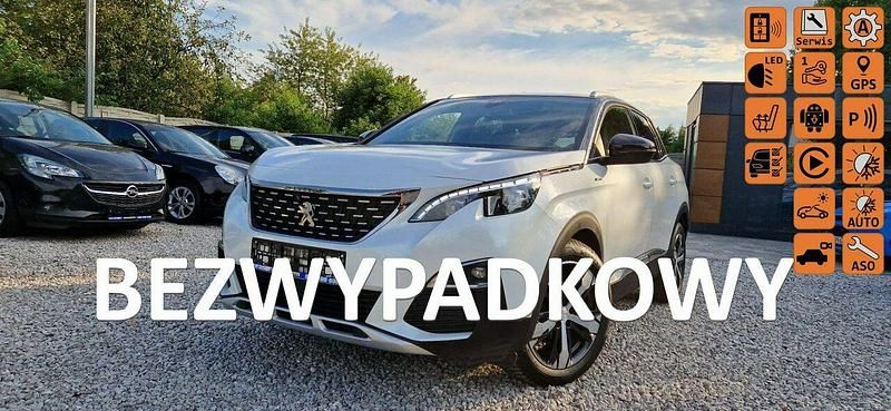 Biały Używany 2018 Peugeot 3008 GT-line Minivan | 63 900 zł (Uczciwa cena) - Obraz 1/4