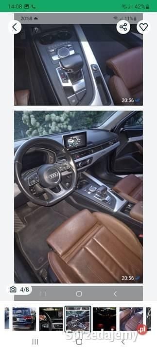 Czarny Używany 2016 Audi A4 | 74 500 zł - Obraz 1/4