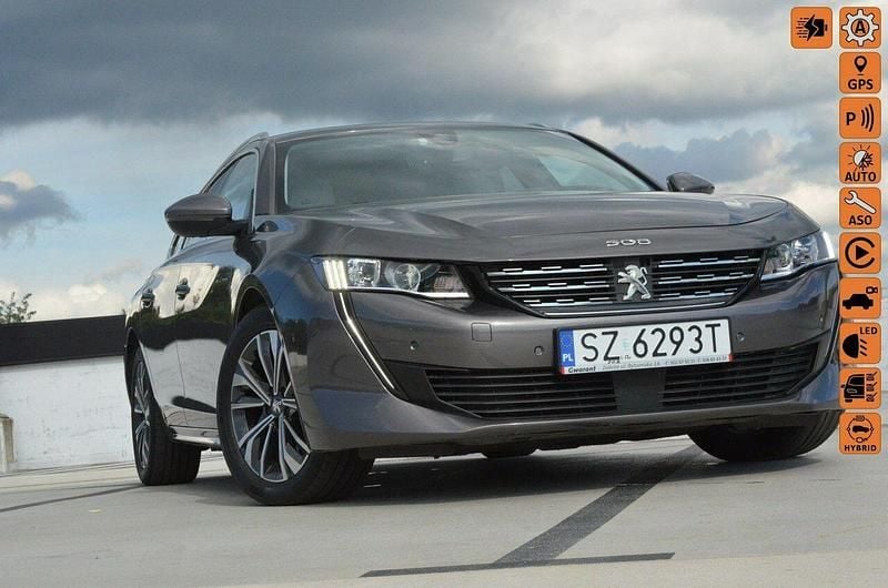 Szary Używany 2021 Peugeot 508 Allure Kombi | 79 900 zł (Uczciwa cena) - Obraz 1/4
