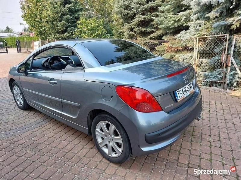 Szary Używany 2009 Peugeot 207 CC Kabriolet | 9500 zł (Super Cena) - Obraz 1/4