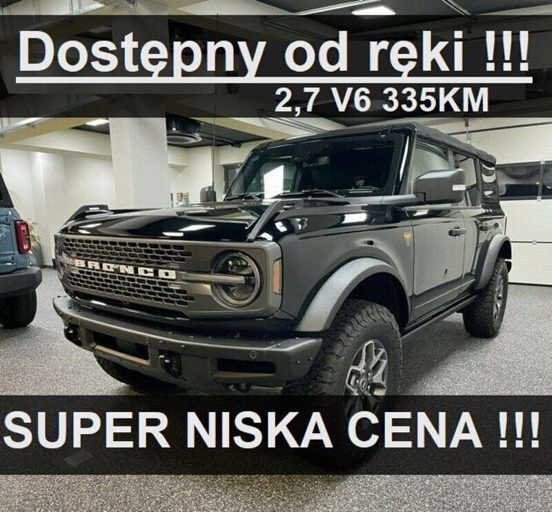 Czarny Używany 2023 Ford Bronco SUV | 346 500 zł - Obraz 1/4