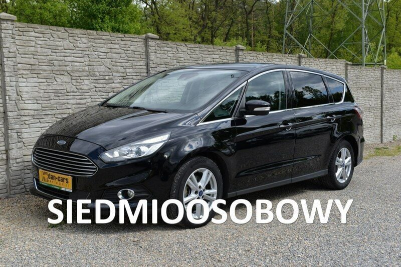 Czarny Używany 2016 Ford S-MAX S Minivan | 49 800 zł (Uczciwa cena) - Obraz 1/4