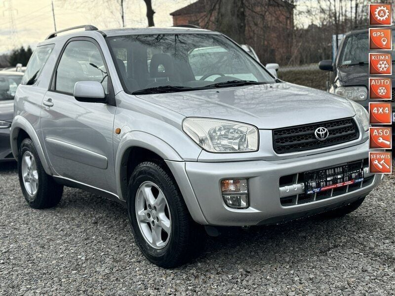 Srebrny Używany 2002 Toyota RAV4 SUV | 29 900 zł (Dość drogi) - Obraz 1/4