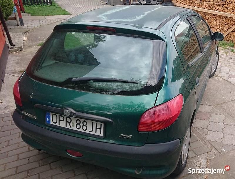 Zielony Używany 2001 Peugeot 206 Hatchback | 1900 zł (Dobra cena) - Obraz 1/4