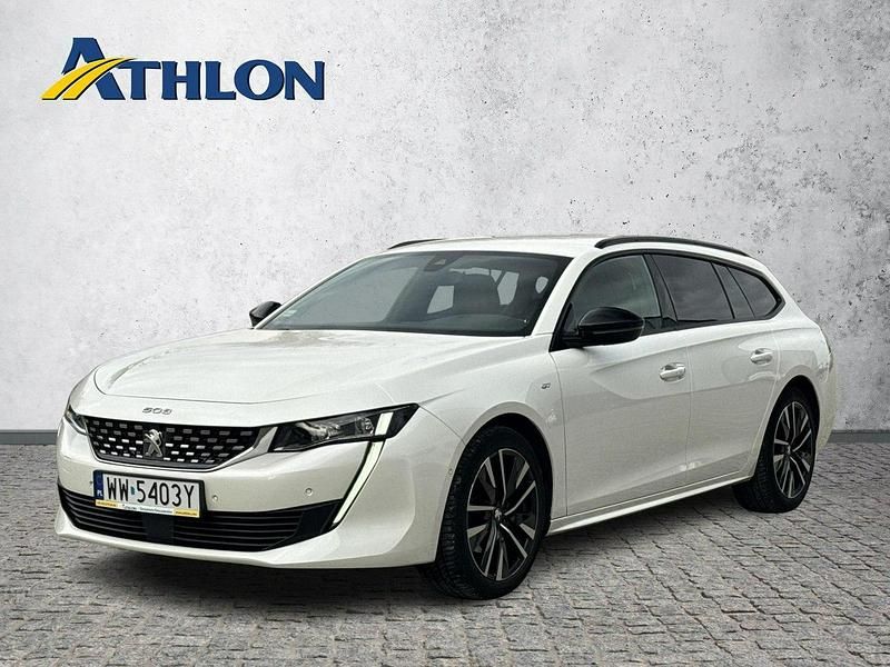 Biały (metalik) Używany 2021 Peugeot 508 Kombi | 89 400 zł - Obraz 1/4