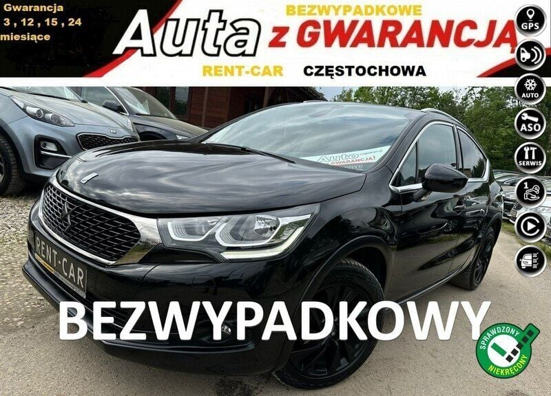Czarny Używany 2016 DS Automobiles DS4 Crossback SUV | 33 900 zł - Obraz 1/4