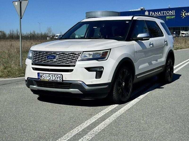 Biały Używany 2018 Ford Explorer SUV | 116 900 zł - Obraz 1/4