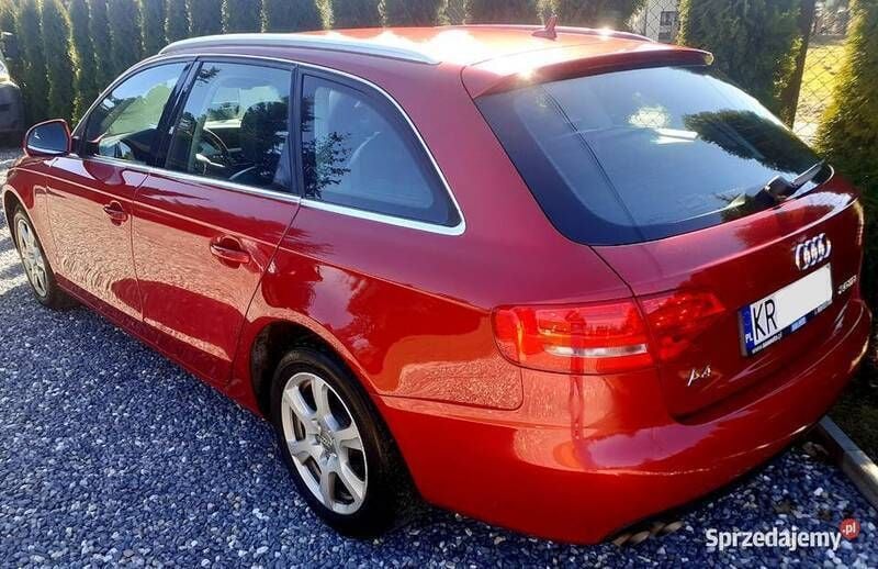 Czerwony Używany 2008 Audi A4 Kombi | 16 900 zł (Uczciwa cena) - Obraz 1/4