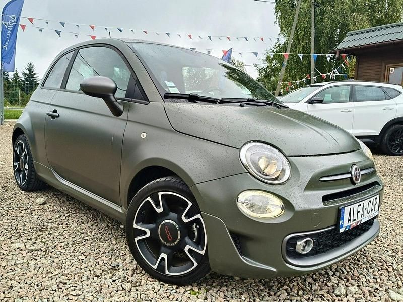 Używany Fiat 500 85 KM (62 kW) 2018 Zielony ciemny Hatchback