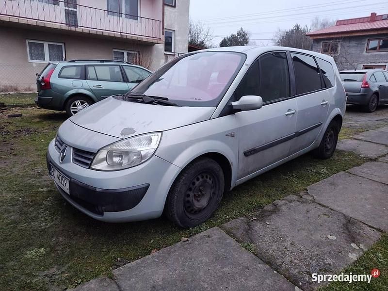 Srebrny Używany 2004 Renault Grand Scénic II Minivan | 3200 zł - Obraz 1/4