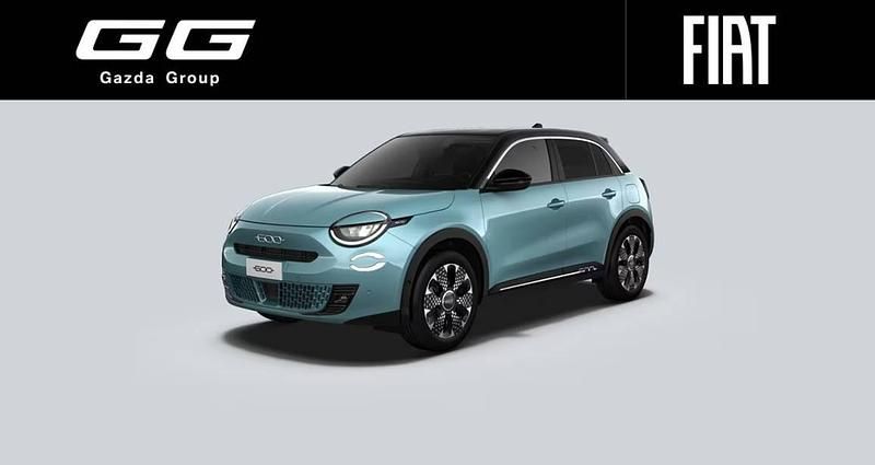 Lakier metalizowany lazurowy acqua z dachem w kolorze czarny cinema Nowe 2025 Fiat 600 La Prima SUV | 105 152 zł (Uczciwa cena) - Obraz 1/4