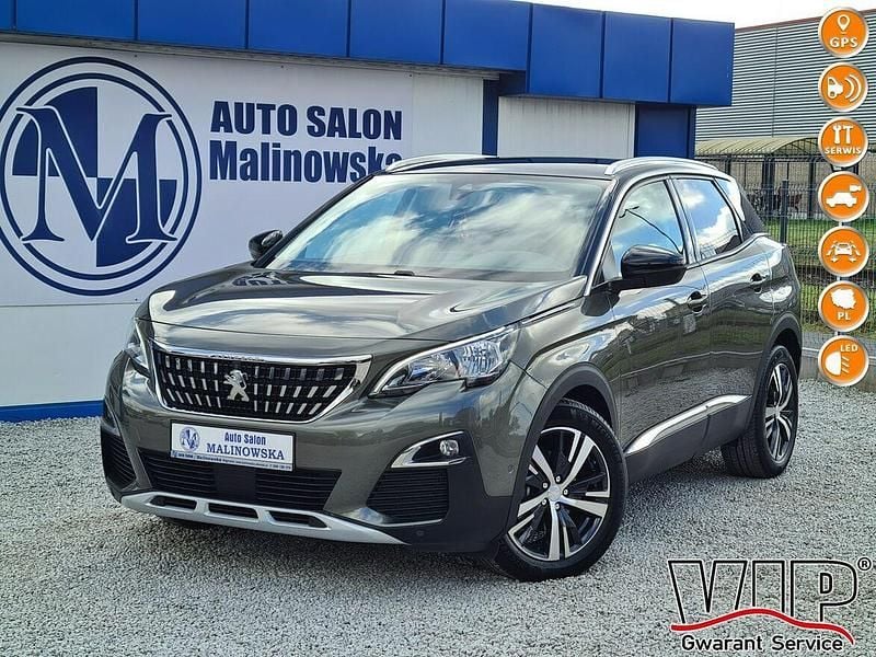 Zielony Używany 2018 Peugeot 3008 SUV | 55 900 zł (Uczciwa cena) - Obraz 1/4