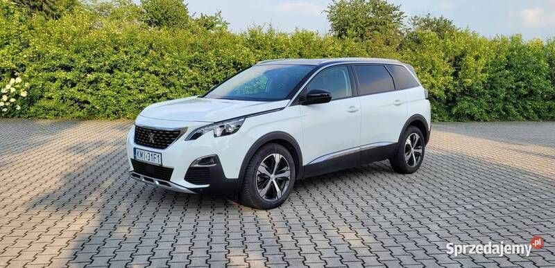 Biały Używany 2018 Peugeot 5008 Allure Minivan | 72 500 zł (Uczciwa cena) - Obraz 1/4