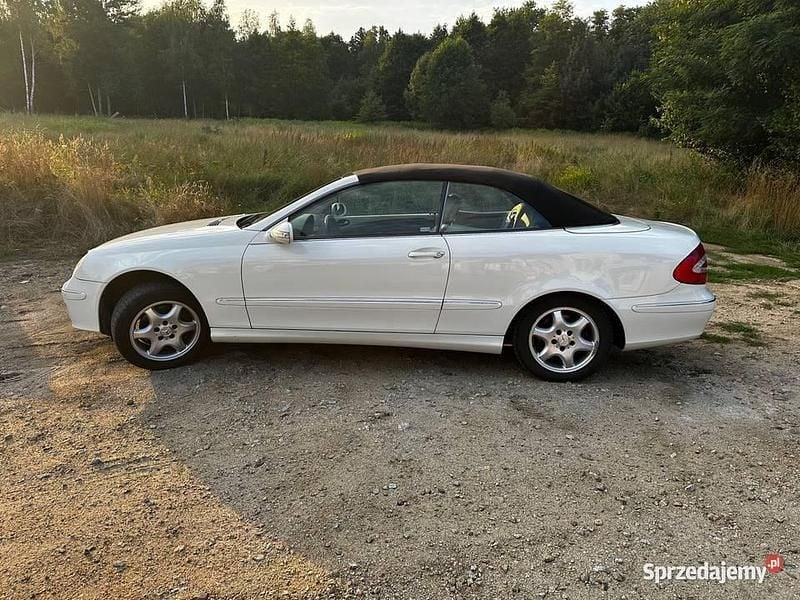 Biały Używany 2007 Mercedes CLK200 Kabriolet | 22 500 zł - Obraz 1/4