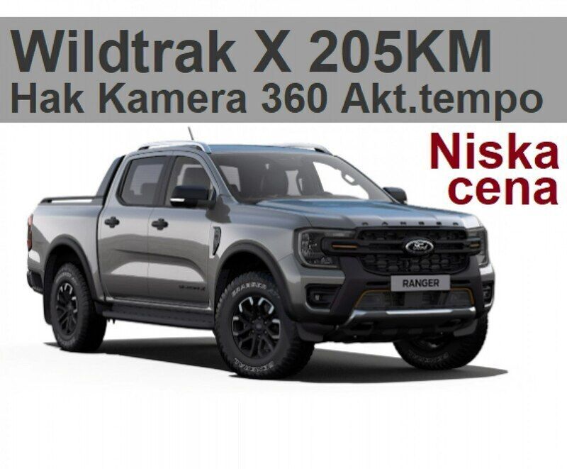 Szary Nowe 2024 Ford Ranger Wildtrack Pickup | 222 630 zł (Dobra cena) - Obraz 1/4