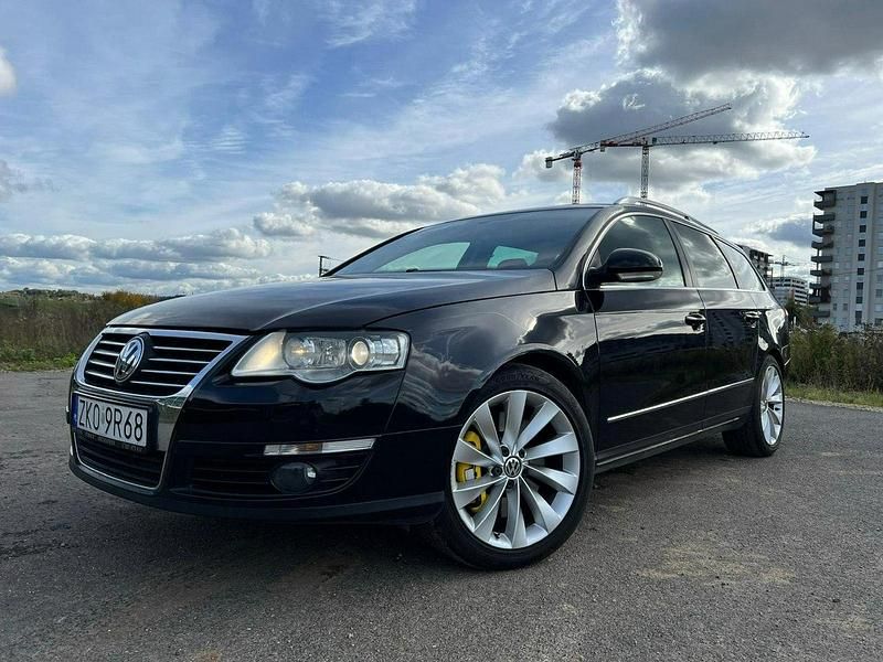 Czarny (metalik) Używany 2008 VW Passat Kombi | 28 500 zł - Obraz 1/4
