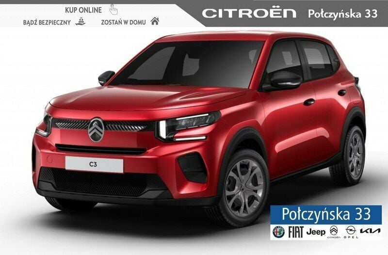 Czerwony Nowe 2024 Citroën C3 Hatchback | 67 990 zł (Dobra cena) - Obraz 1/4