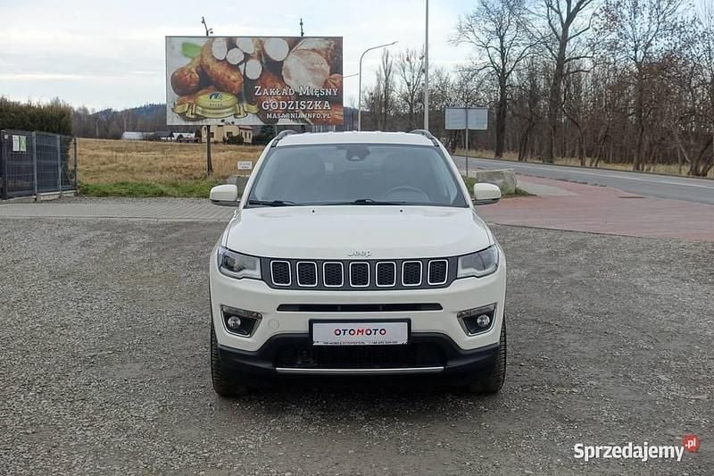 Biały Używany 2019 Jeep Compass Limited SUV | 53 800 zł (Super Cena) - Obraz 1/4