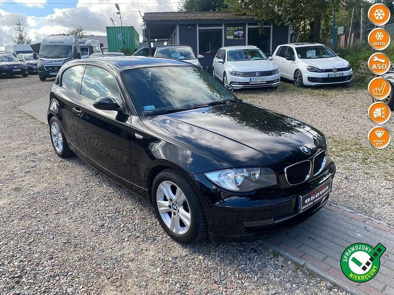 Czarny Używany 2007 BMW 118 Hatchback | 12 999 zł - Obraz 1/4