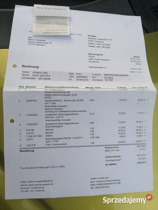 Używany 2012 Honda Civic | 34 900 zł (Uczciwa cena) - Obraz 1/4