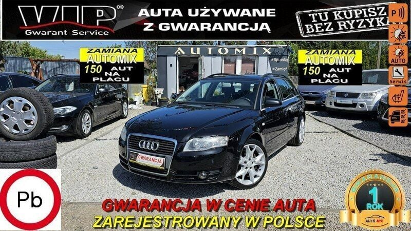 Czarny Używany 2007 Audi A4 Sedan/Limuzyna | 19 700 zł (Uczciwa cena) - Obraz 1/3