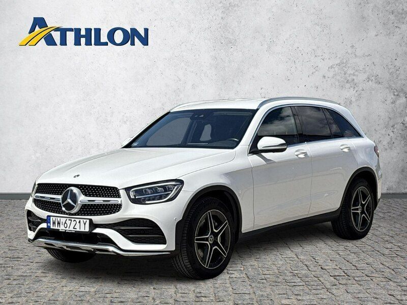 Biały Używany 2022 Mercedes GLC300 SUV | 206 700 zł (Dość drogi) - Obraz 1/4