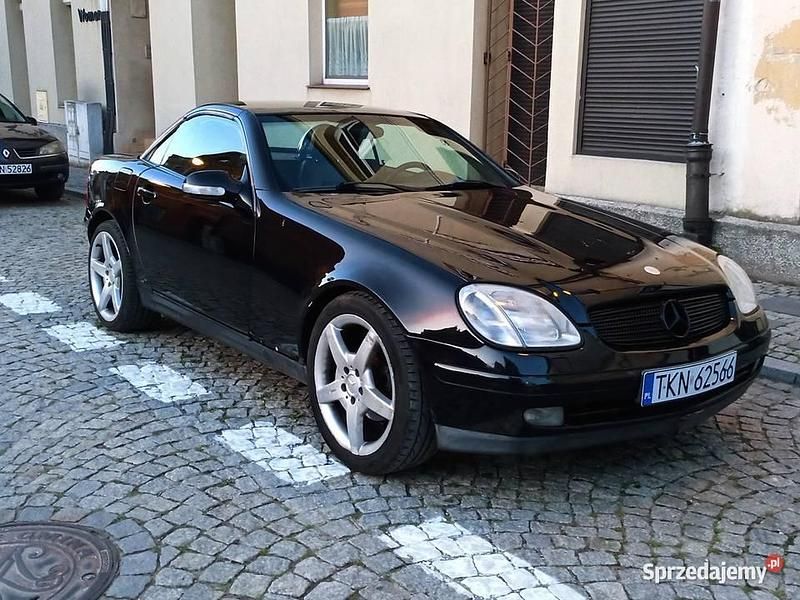 Czarny Używany 1996 Mercedes SLK230 Kabriolet | 19 500 zł - Obraz 1/4