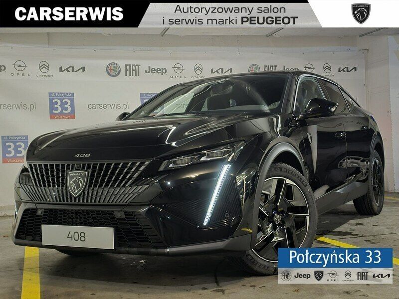 Czarny (metalik) Nowe 2024 Peugeot 408 Sedan/Limuzyna | 143 990 zł (Dość drogi) - Obraz 1/4